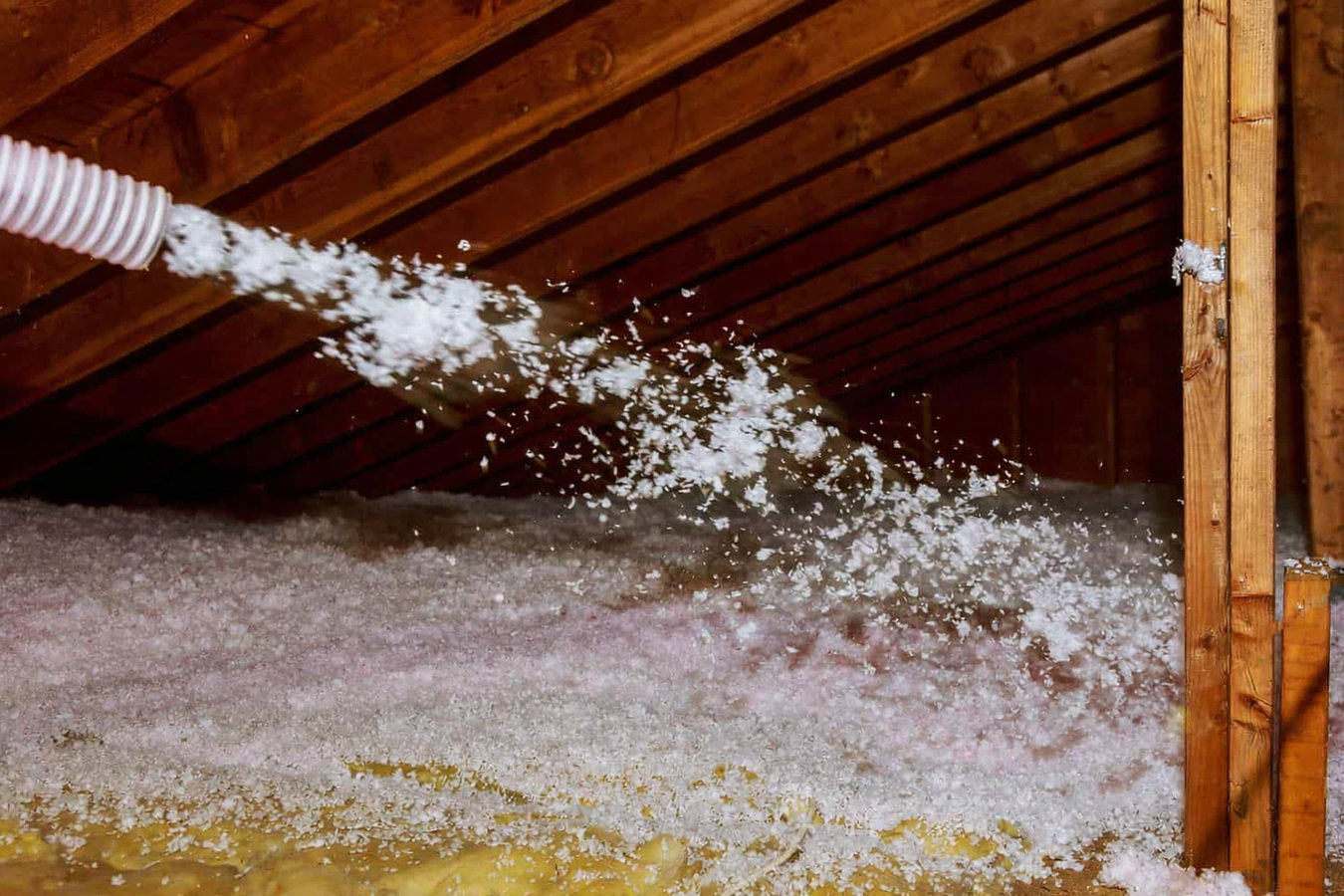 Blown-in insulation