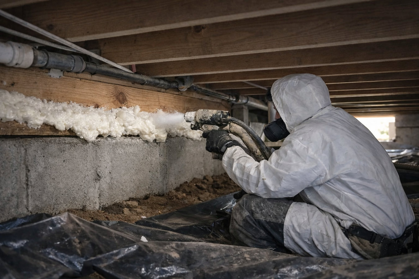Crawl space insulation